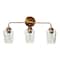 Hello Honey® Robert Stevenson Lighting Holden Metal & Glass 3-Light Vanity
